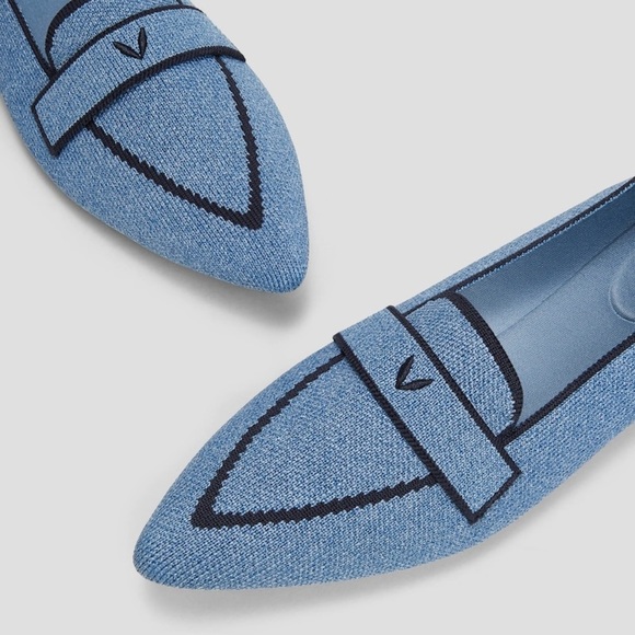 VIVAIA Pointed-Toe Loafers (Amelia 2.0) in Powder Blue office sustainable - Picture 4 of 6